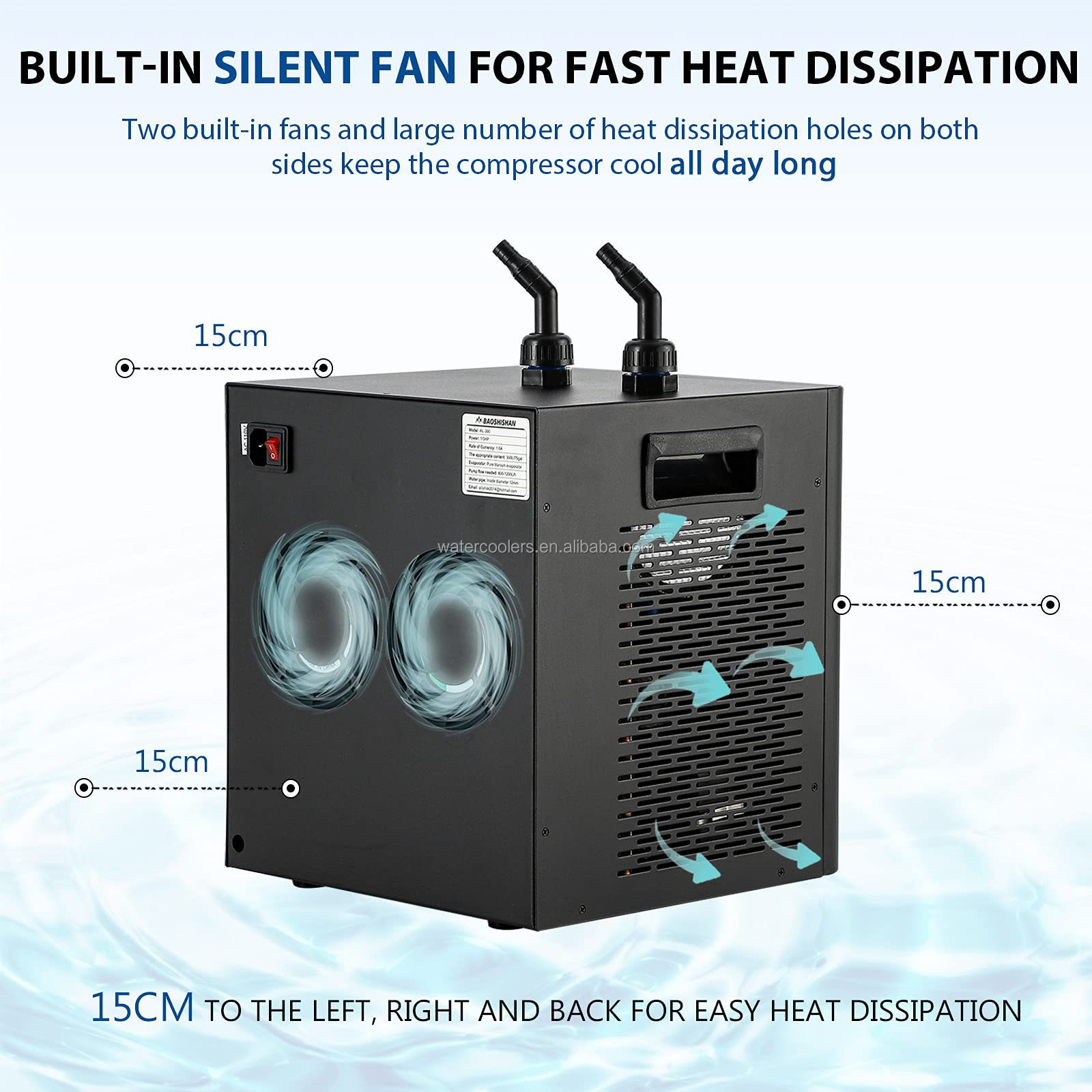 1HP therapy cold plunge spa water cooling cooler machine ice bath chiller