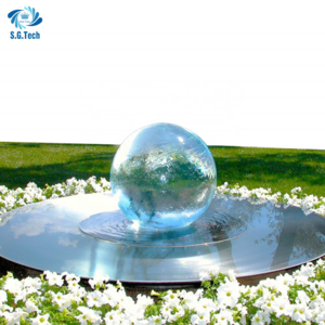 Transparent Crystal Ball shape Sculpture Acrylic sphere globe fountain for Garden shopping mall decoration