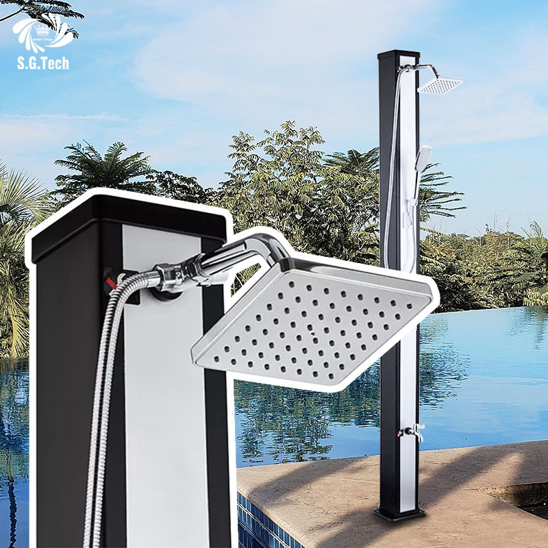 Factory Price Stainless Steel Pool Shower Spa Equipment Outdoor Swimming Pool Solar Shower