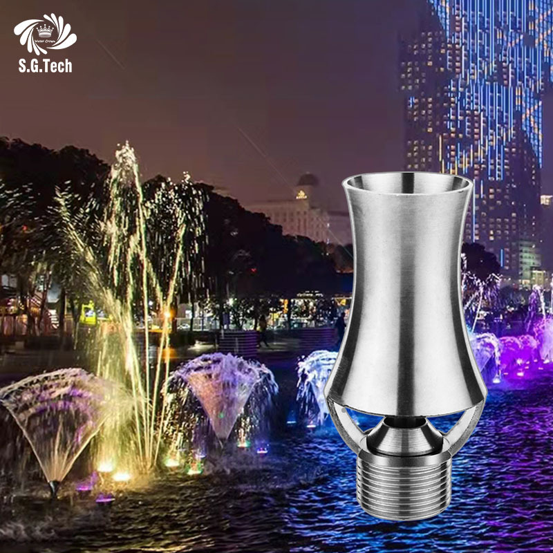 Stainless Steel Directional Frost Tower Cedar Nozzle Garden Water Fountain Nozzle Pool Fountain