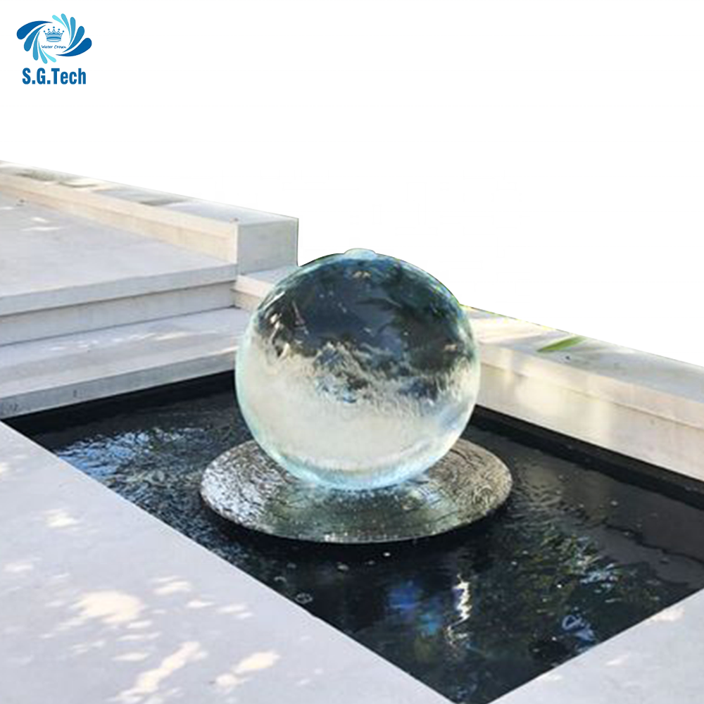 Garden decoration Globe Sphere Acrylic Crystal Ball Fountain Large water feature