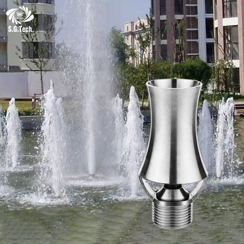 Stainless Steel Directional Frost Tower Cedar Nozzle Garden Water Fountain Nozzle Pool Fountain