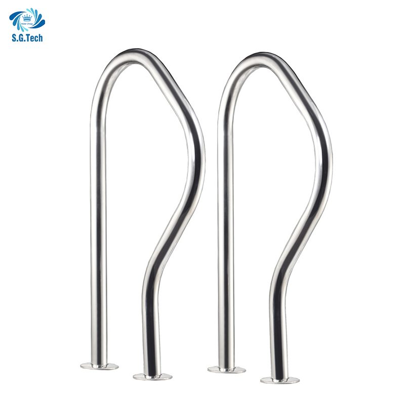 High Quality Durable 304/316 Stainless Steel Removable Swimming Pool Ladder Handrails Pool Accessories