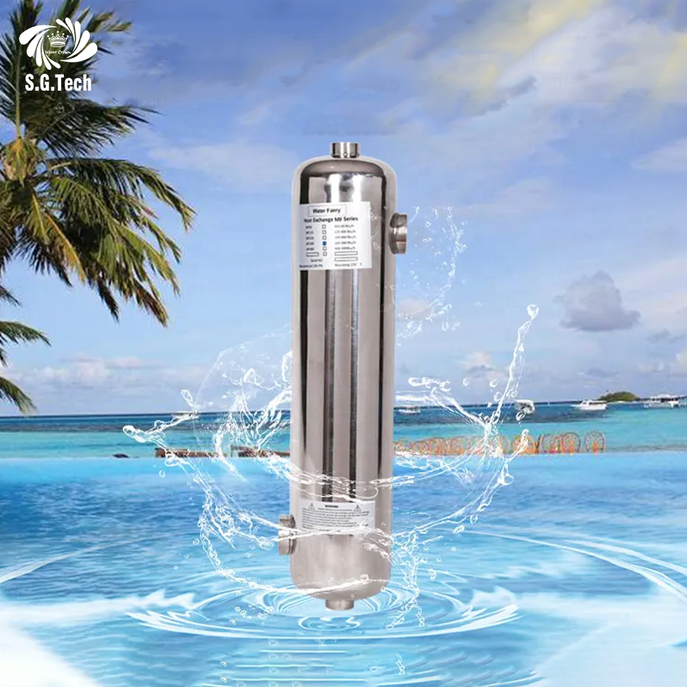 Modern 28KW 60KW 75KW Water Circuit Heat Exchanger Fast Heating Stainless Steel for Constant Temperature Swimming Pool