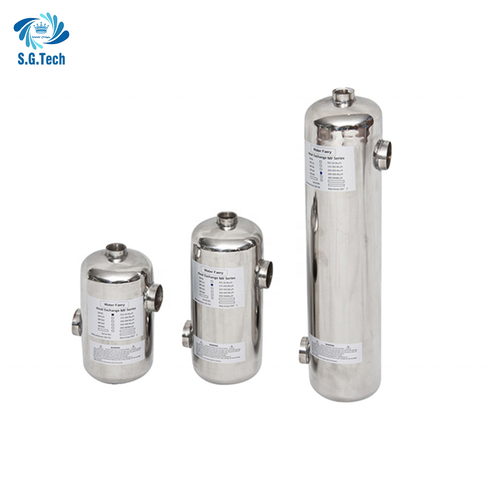 Modern 28KW 60KW 75KW Water Circuit Heat Exchanger Fast Heating Stainless Steel for Constant Temperature Swimming Pool