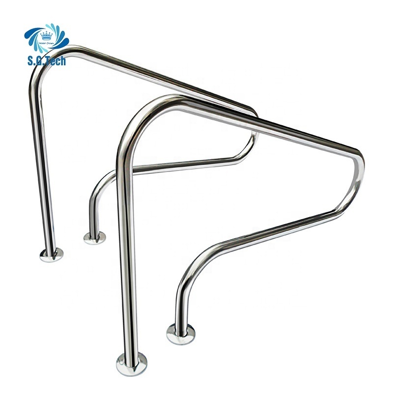 High Quality Durable 304/316 Stainless Steel Removable Swimming Pool Ladder Handrails Pool Accessories