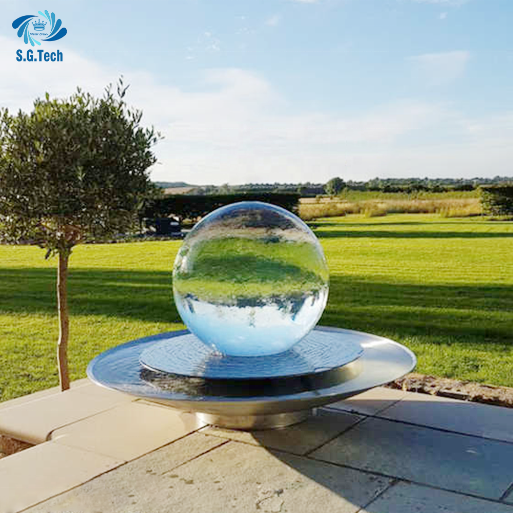 Garden decoration Globe Sphere Acrylic Crystal Ball Fountain Large water feature