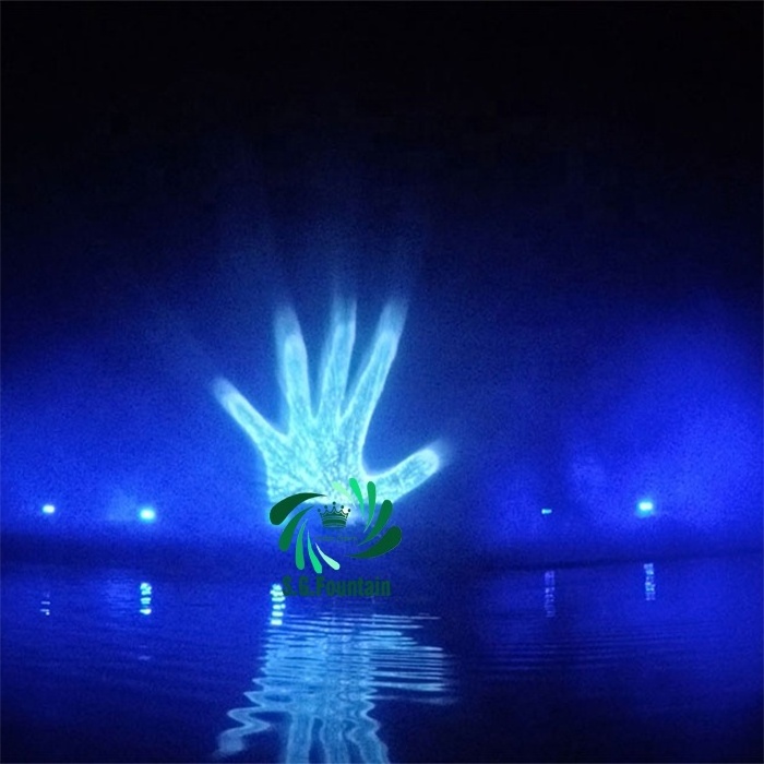 Floating Lake Movie Water Screen Fountain for Projector and Laser Show