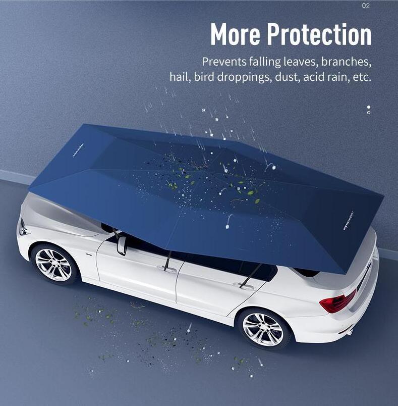 Portable Automatic sunshade / waterproof car umbrella remote control car cover / car tent umbrella automatic