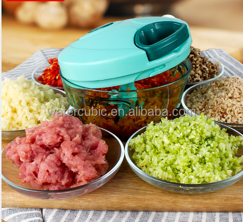 Multi-function Hand Held Meat Food Processor, Manual Swift Chopper, food mince chopper blender Twist vegetable Chopper