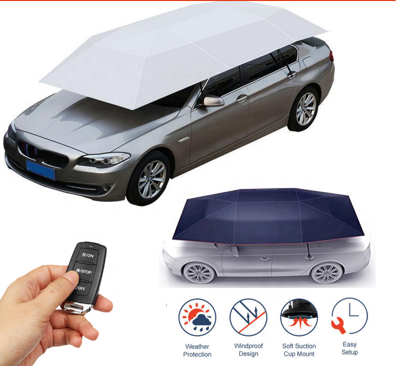 Auto Electronic Smart Automatic Sun Cover Sunshade Car Umbrella Shade Automatic Portable Remote Electronic Smart Easy Control Ca