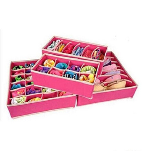 Tie Bra Underwear Home Storage 4pcs/set Socks Boxes Closet Organizers Drawer Dividers