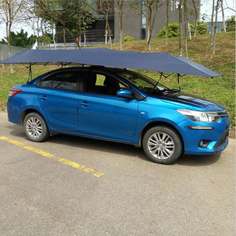 Customize Logo Automatic Semi Car Umbrella Car Cover Roof