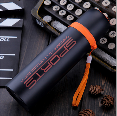 Bullet Vacuum Flask Vacuum Water Bottle 500ml Stainless Steel Double Wall Stainless Steel Termo ,1 Liter Camping Metal Color Box