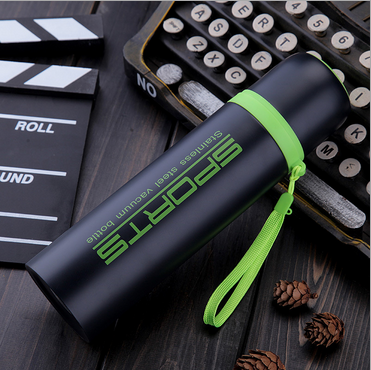 Bullet Vacuum Flask Vacuum Water Bottle 500ml Stainless Steel Double Wall Stainless Steel Termo ,1 Liter Camping Metal Color Box