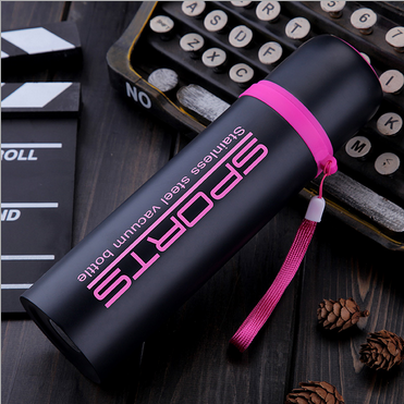 Bullet Vacuum Flask Vacuum Water Bottle 500ml Stainless Steel Double Wall Stainless Steel Termo ,1 Liter Camping Metal Color Box