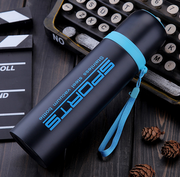 Bullet Vacuum Flask Vacuum Water Bottle 500ml Stainless Steel Double Wall Stainless Steel Termo ,1 Liter Camping Metal Color Box