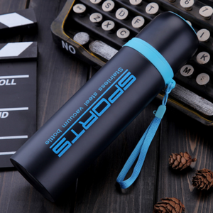 Bullet Vacuum Flask Vacuum Water Bottle 500ml Stainless Steel Double Wall Stainless Steel Termo ,1 Liter Camping Metal Color Box