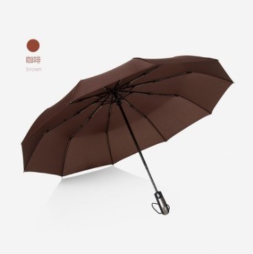 Hot selling Compact Auto Open & Close Automatic Travel Umbrella  190T Canopy 10 Rib Wind Resistant Frame Travel Umbrella