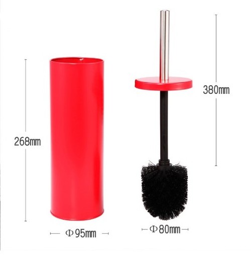 Hot Selling House Scenery Bathroom 4Colors Stainless Steel Toilet Brush With Holder