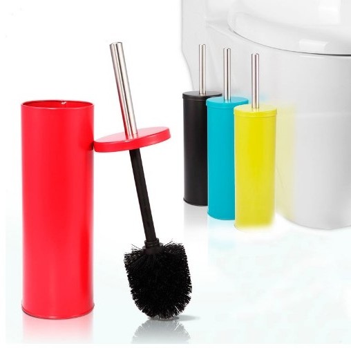 Hot Selling House Scenery Bathroom 4Colors Stainless Steel Toilet Brush With Holder