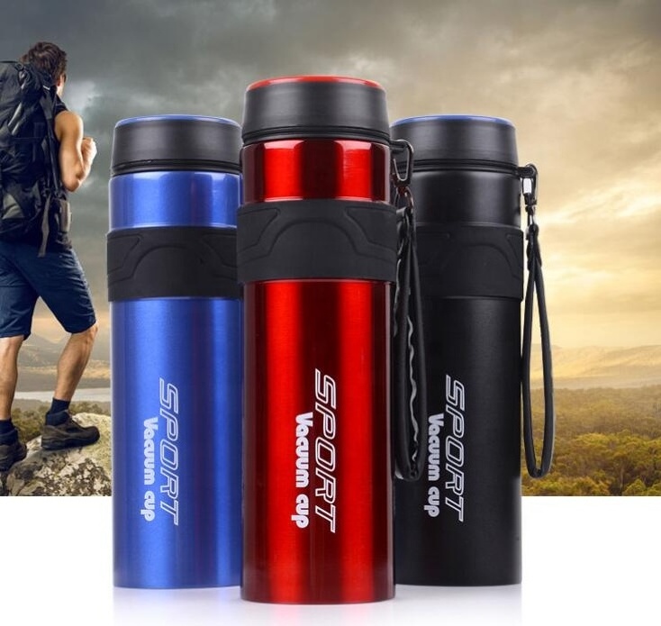 1000ml 32oz large capacity double wall stainless steel sport water bottle 1 liter