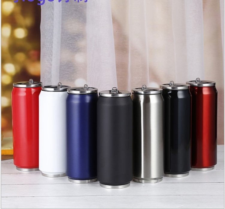 Custom 500ml cola can stainless steel insulated water bottle / can bottle