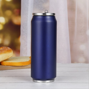 Custom 500ml cola can stainless steel insulated water bottle / can bottle