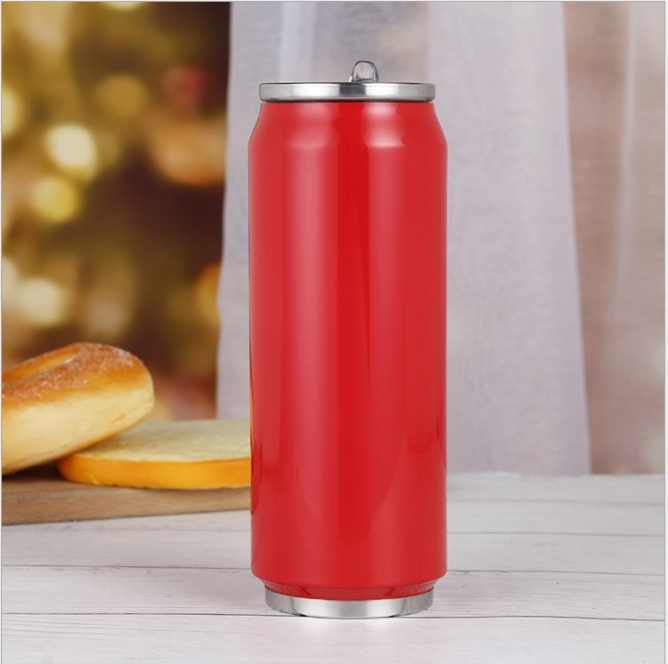 Custom 500ml cola can stainless steel insulated water bottle / can bottle