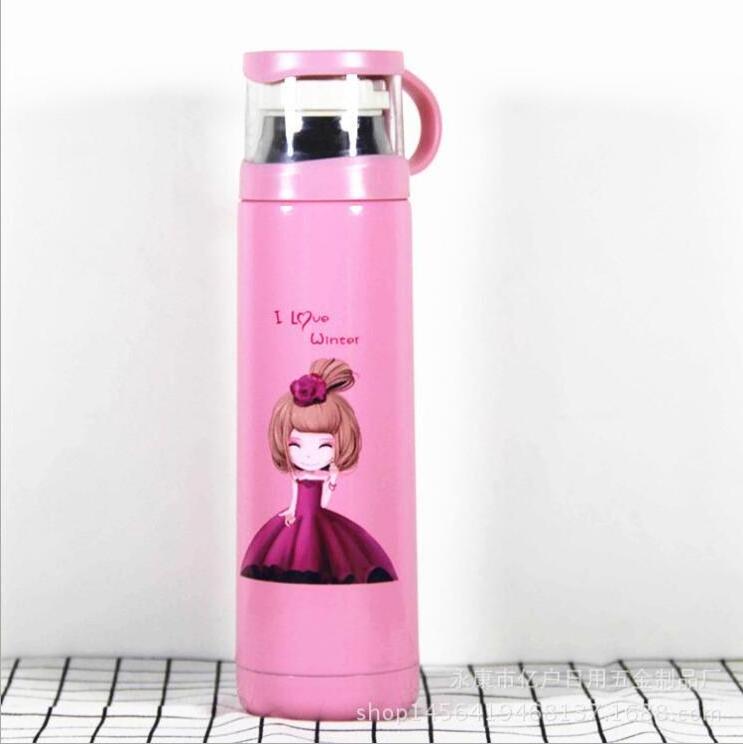 Kids vacuum insulated stainless steel water bottle / school water bottle for kids