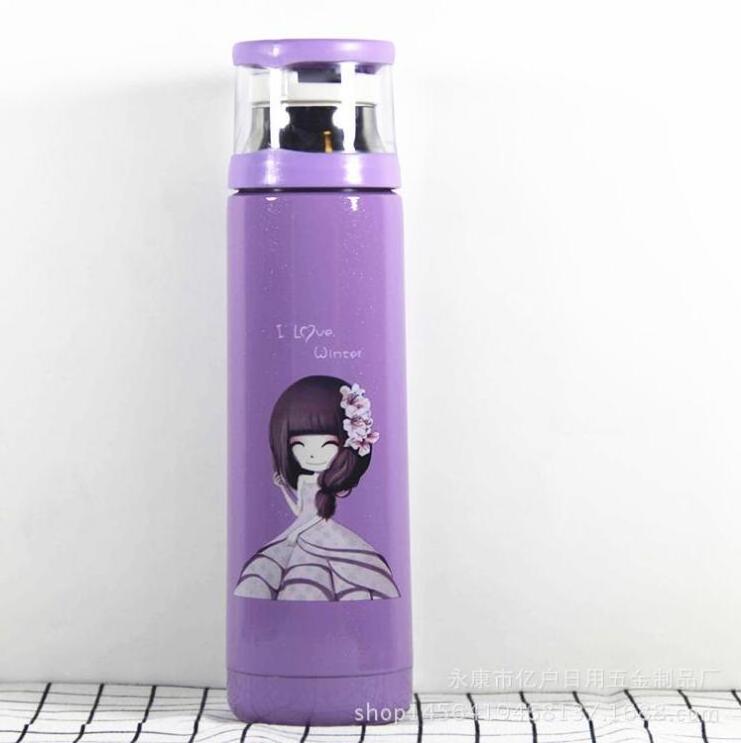 Kids vacuum insulated stainless steel water bottle / school water bottle for kids