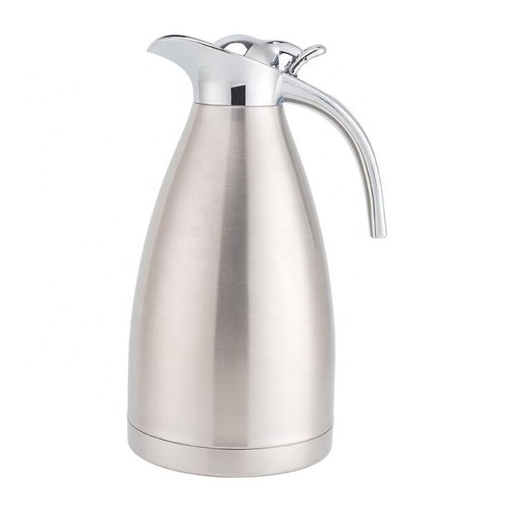 68 Oz Stainless Steel Thermal Coffee Carafe / Double Walled Vacuum Thermos Coffee Tea Kettle Pot / Coffee Dispenser