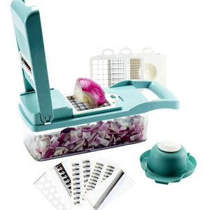 Multifunctional Mandoline Vegetable Fruit Cube Cutter Slicer Salad Onion Chopper Dicer