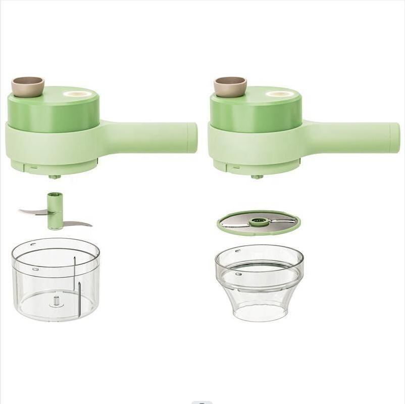 Hot Selling Wireless USB Electric Mini Food Processor Garlic Chopper Vegetable Slicer With 200ML Capacity Cup