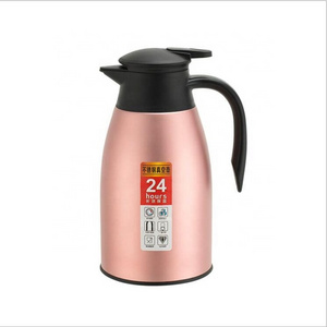 Thermos tea coffee pot / double vacuum flask vacuum travel pot / airpot thermal coffee carafe