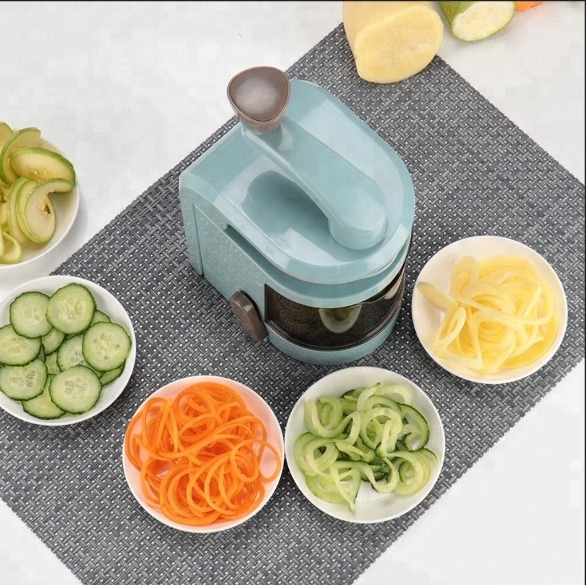 Hot Sale Vegetable Slicer Cutter Chopper Spiralizer Shred Multifunctional Zucchini Noodle Maker Potato Spiral Cutter