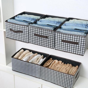 2024 Hot selling folding Drawer Organizers Clothes Mesh Cotton Compartment Storage Box wardrobe Closet Organizer for Clothes