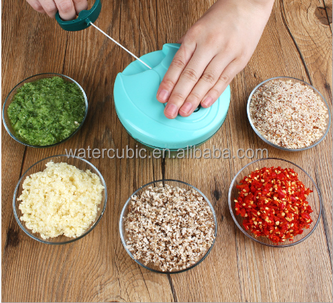 Multi-function Hand Held Meat Food Processor, Manual Swift Chopper, food mince chopper blender Twist vegetable Chopper