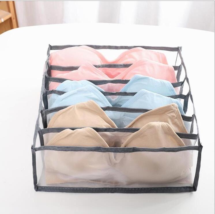 High Quality Closet White Foldable Bra Sock Underwear Organizer Drawer Divider Underwear Organizer for Woman