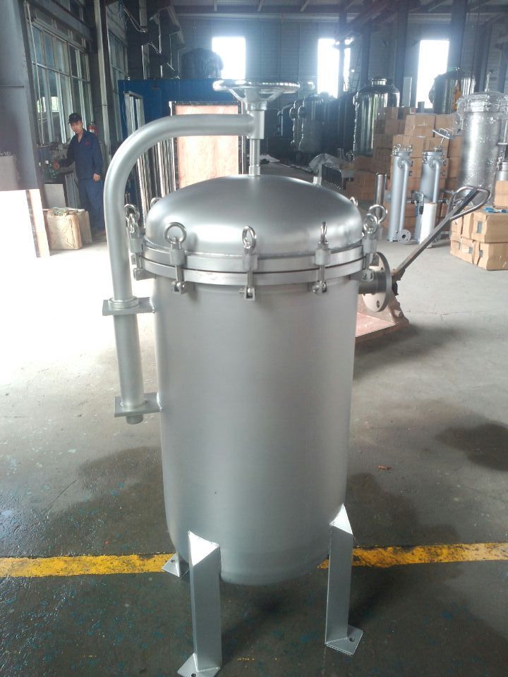 Industry stainless steel bag filters on water purifier filtration system