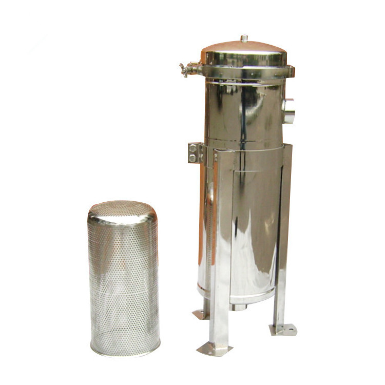 Industry stainless steel bag filters on water purifier filtration system