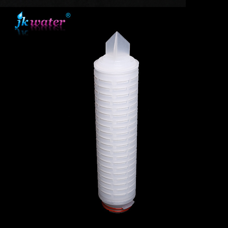 1/5 micron pleated membrane filter cartridge for RO pretreatment