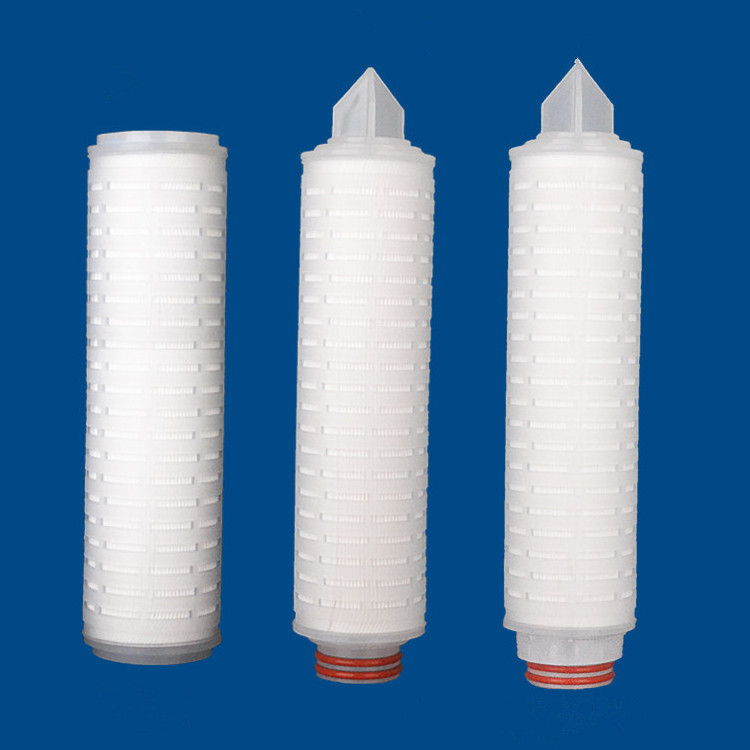 1/5 micron pleated membrane filter cartridge for RO pretreatment