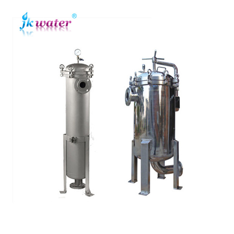 Industry stainless steel bag filters on water purifier filtration system