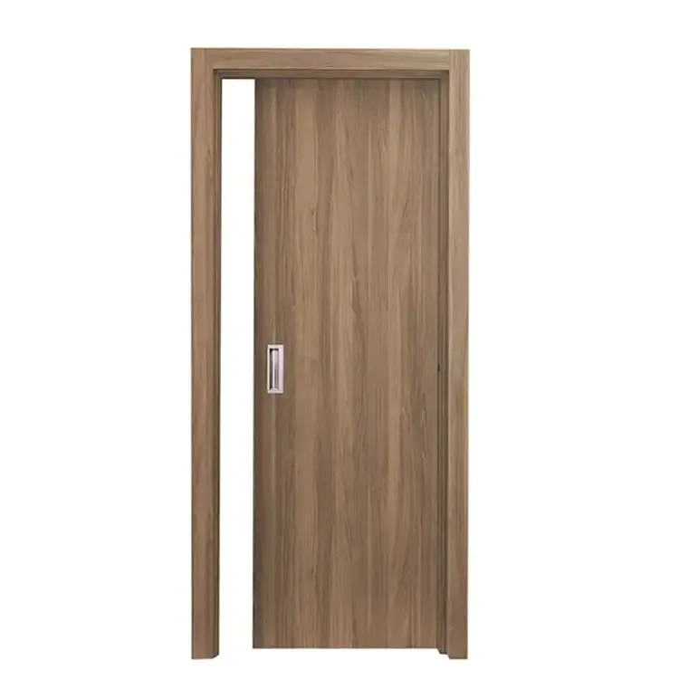 Modern interior sliding wooden pocket door sliding for bedroom