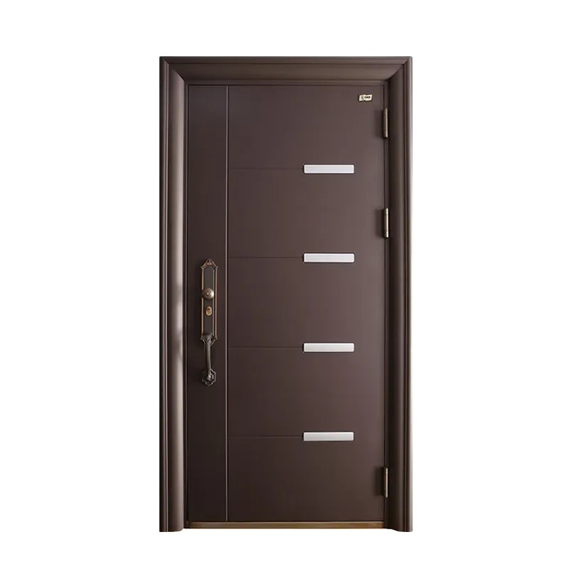 Cheap Other 6 Panel Steel  Entry Front Door Exterior Interior Security Doors for Entrance and Bedroom