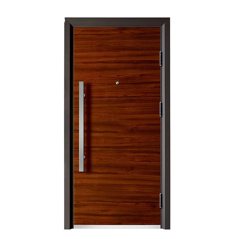 White Modern Entrance Stainless Steel Doors Metal Modern Exterior Door Design