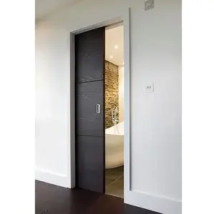 Modern interior sliding wooden pocket door sliding for bedroom