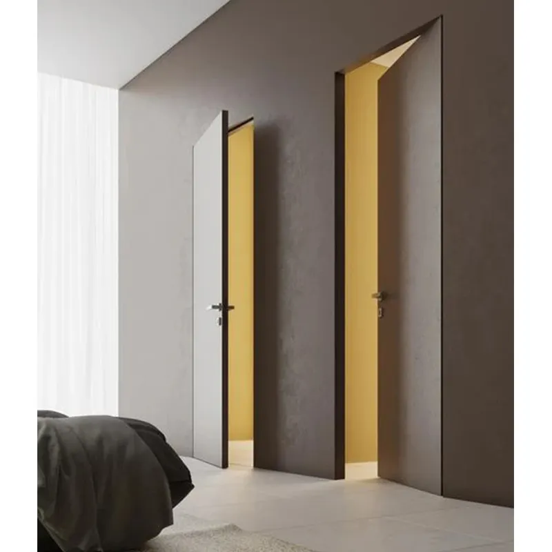 Customized Design Invisible Door Trimless Wood Door Pocket Door