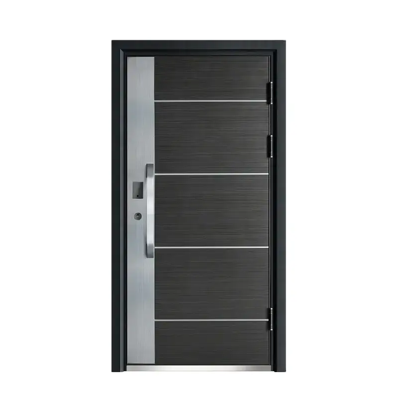 Cheap Other 6 Panel Steel  Entry Front Door Exterior Interior Security Doors for Entrance and Bedroom